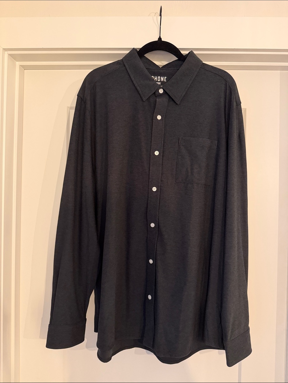 Rhone WFH Charcoal Button-Down Shirt